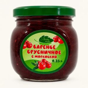 Варенье брусника с морковкой